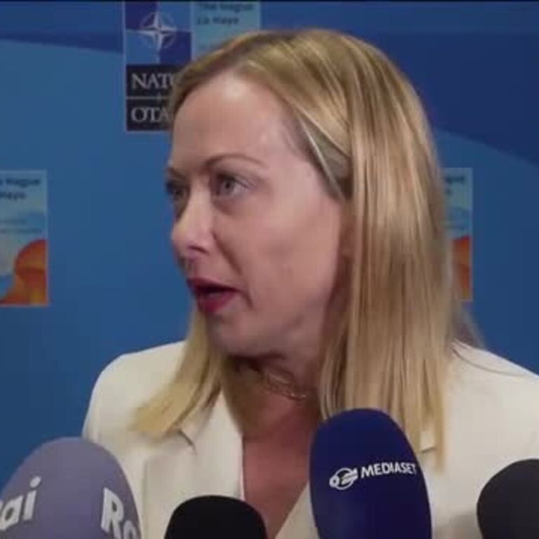 Meloni; Impegno del 5%? "Non ho sentito polemiche, anche la Spagna ha firmato lo stesso documento"