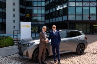 Massimiliano Di Silvestre e Claudio Descalzi