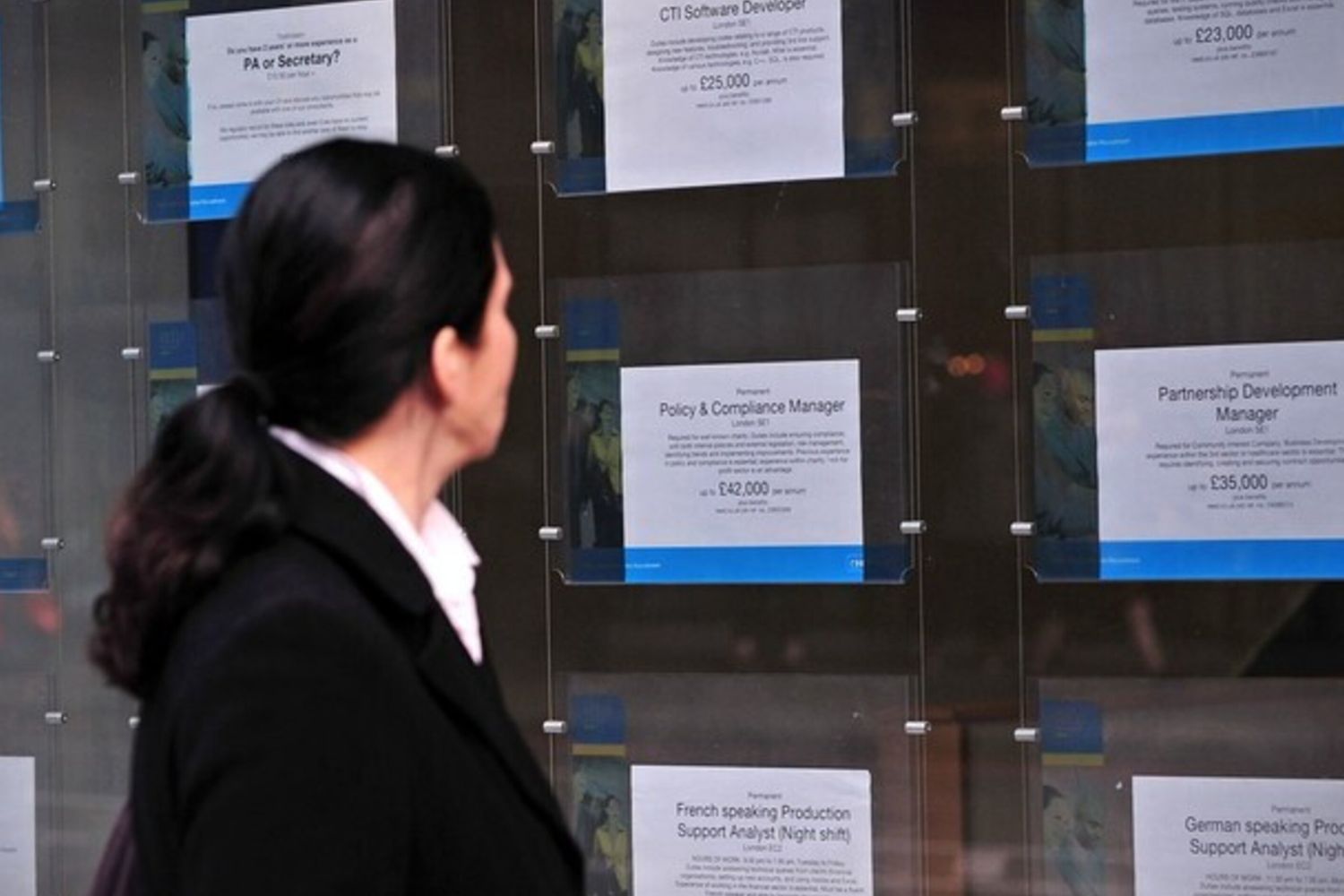 Inghilterra Gran Bretagna disoccupazione occupazione lavoro - afp