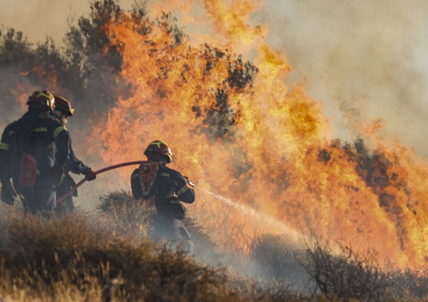 Incendio a Creta