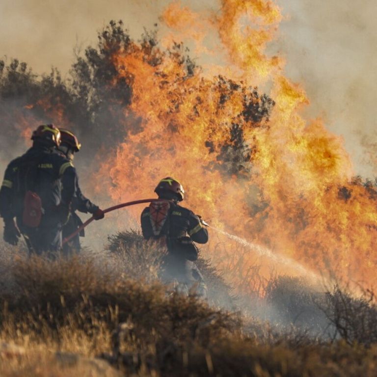 Incendio a Creta