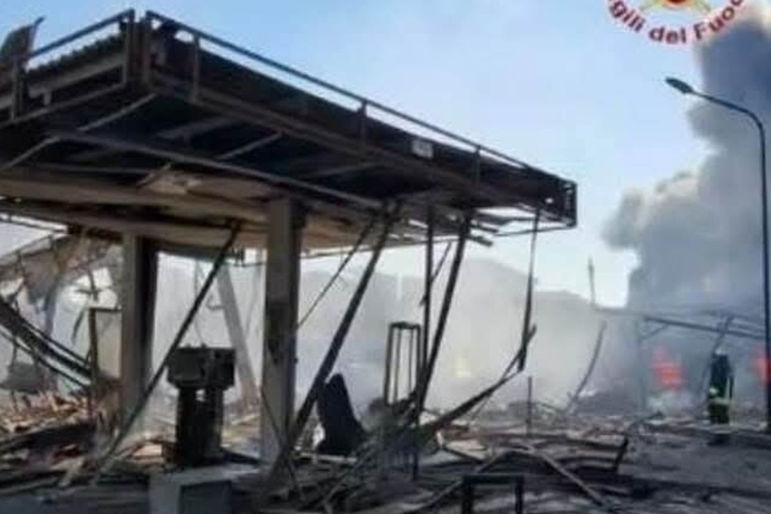 Esplosione impianto Gpl a Roma