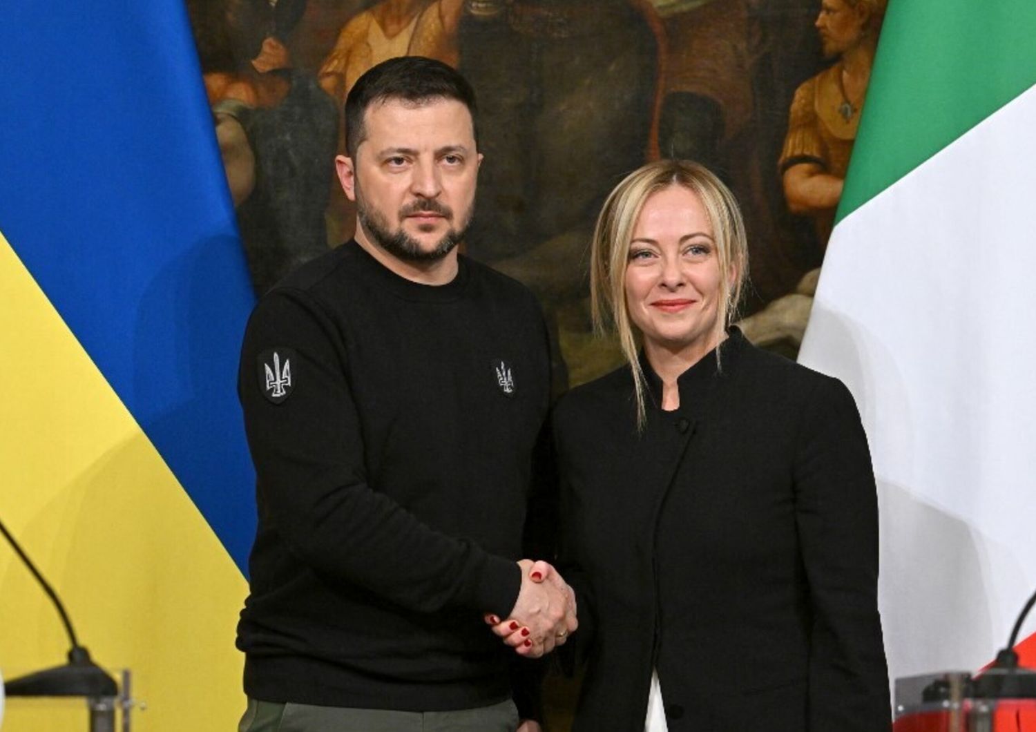 Giorgia Meloni e Zelensky