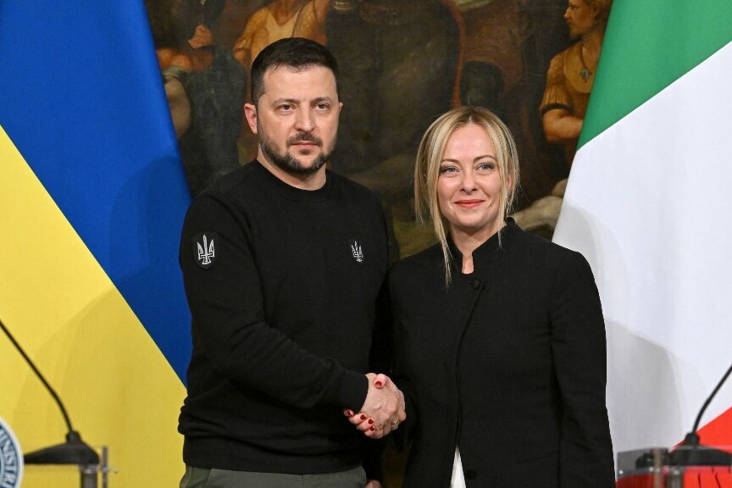 Giorgia Meloni e Zelensky