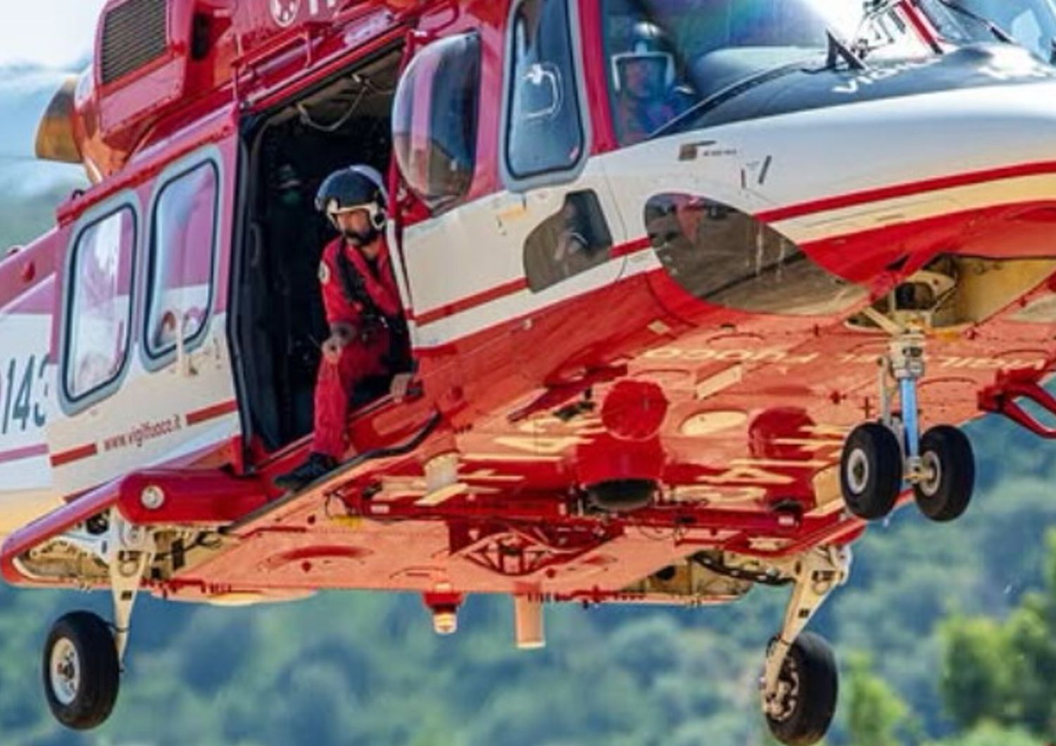 Elicottero vigili del fuoco
