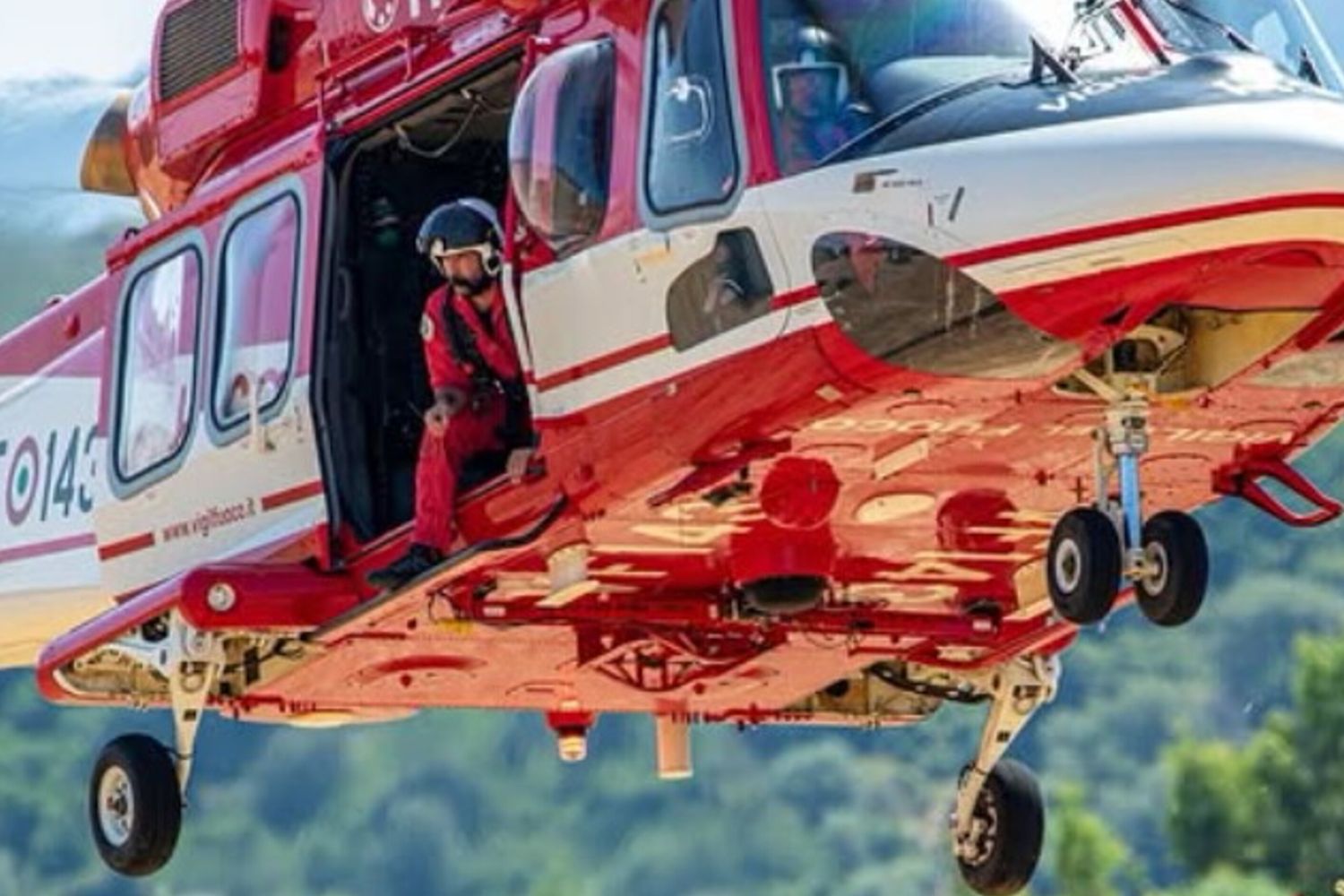 Elicottero vigili del fuoco