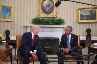 L'incontro di Trump con Obama alla Casa Bianca (Afp)&nbsp;