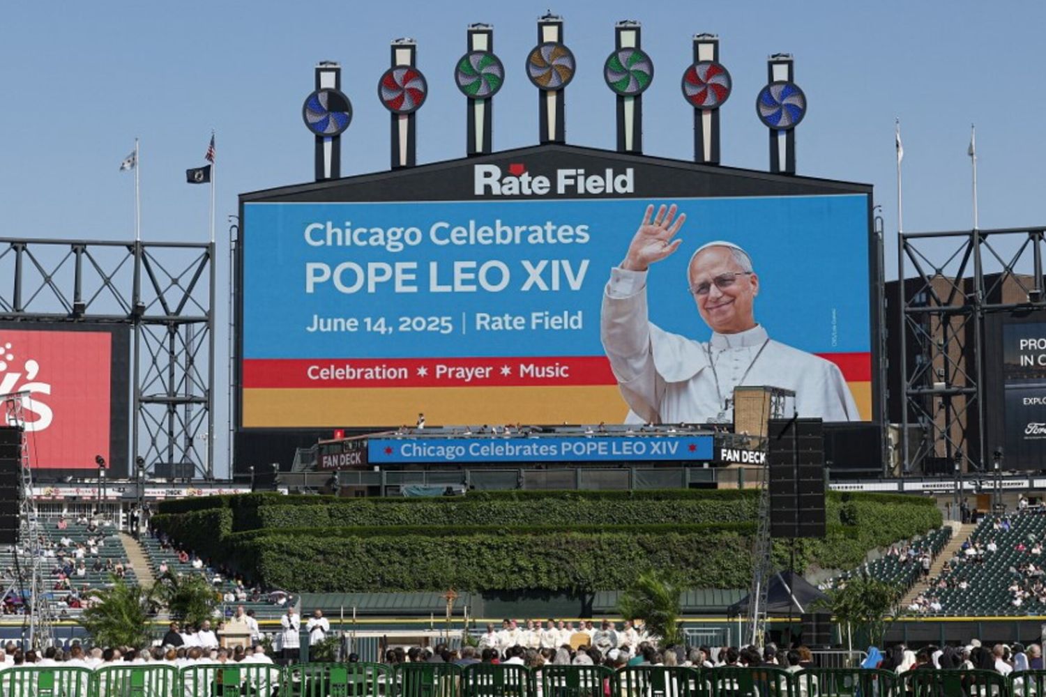 Celebrazioni a Chicago per Papa Leone
