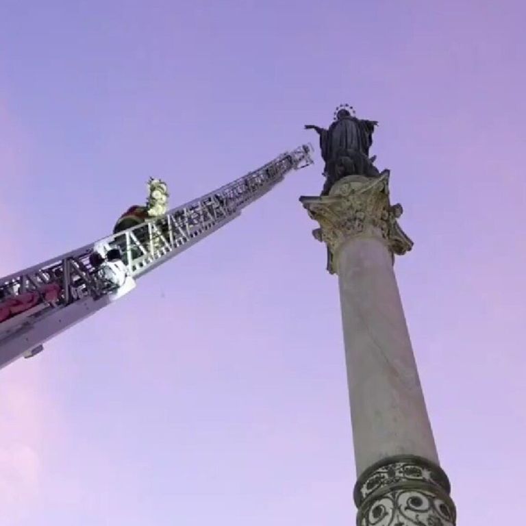 Vigili del Fuoco a piazza di Spagna