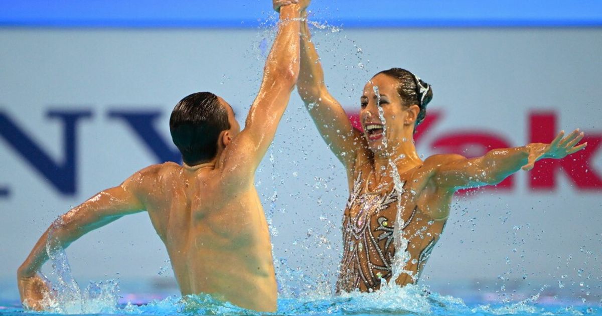nuoto artistico bronzo nel tecnico alla coppia ruggiero pelati