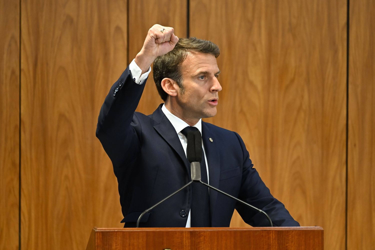 Il presidente francese Emmanuel Macron