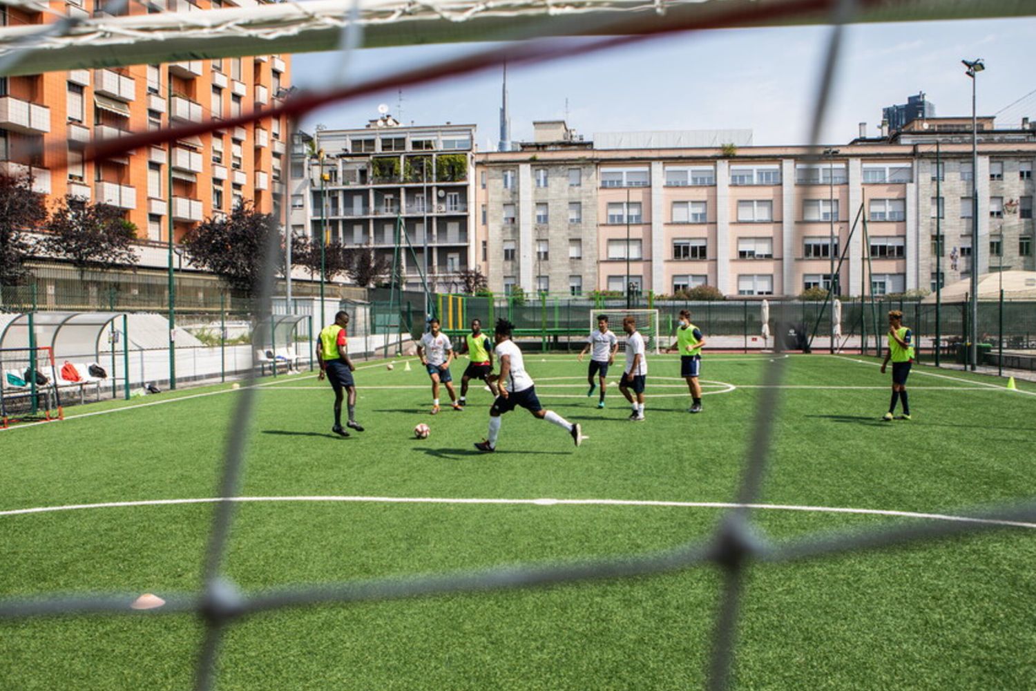 Una partita di calcetto