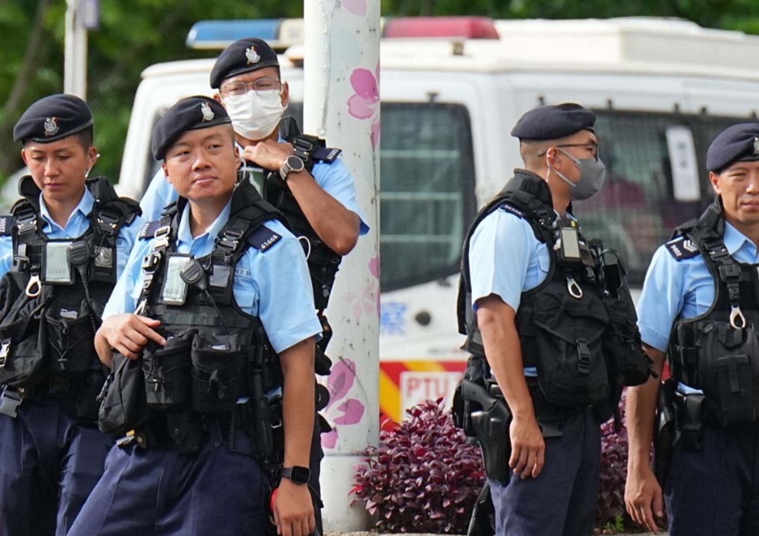 La polizia di Hong Kong