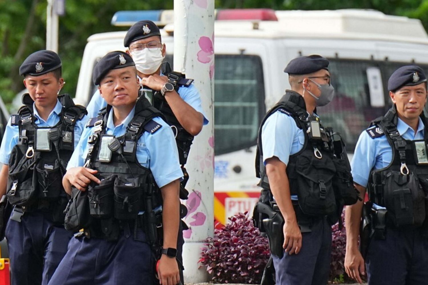 La polizia di Hong Kong