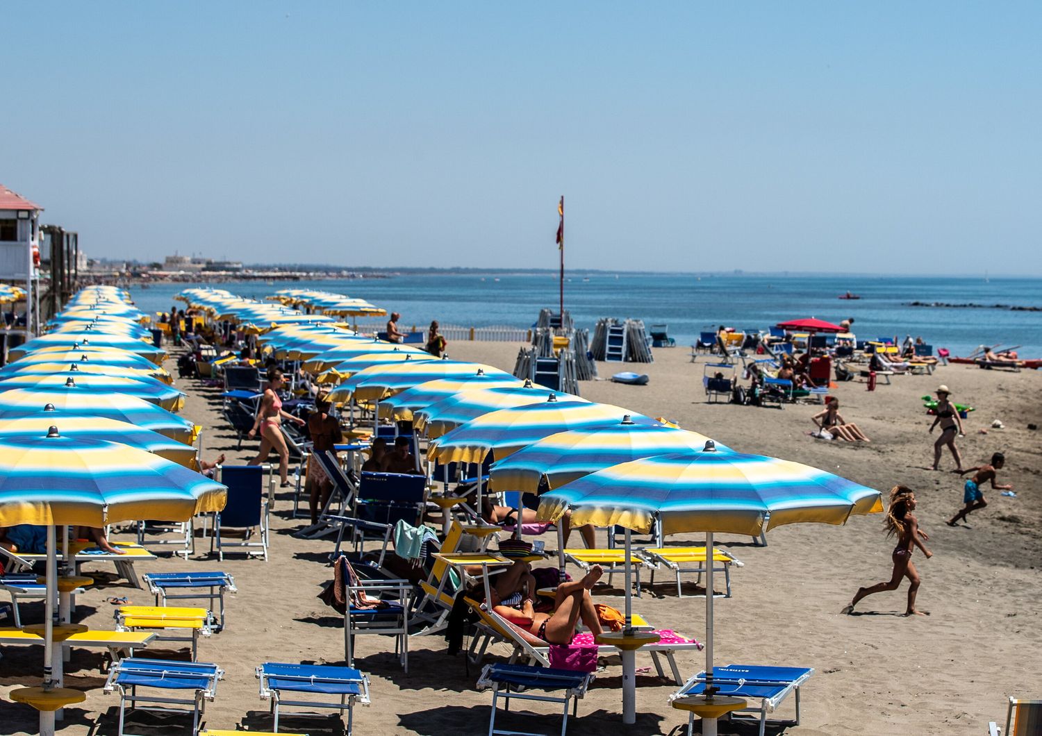 Uno stabilimento balneare di Ostia