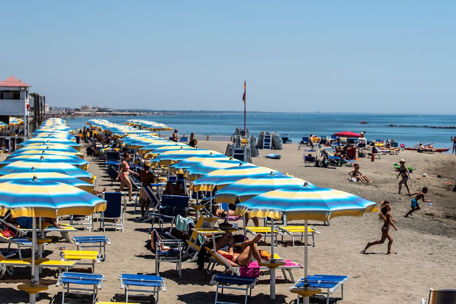 Uno stabilimento balneare di Ostia