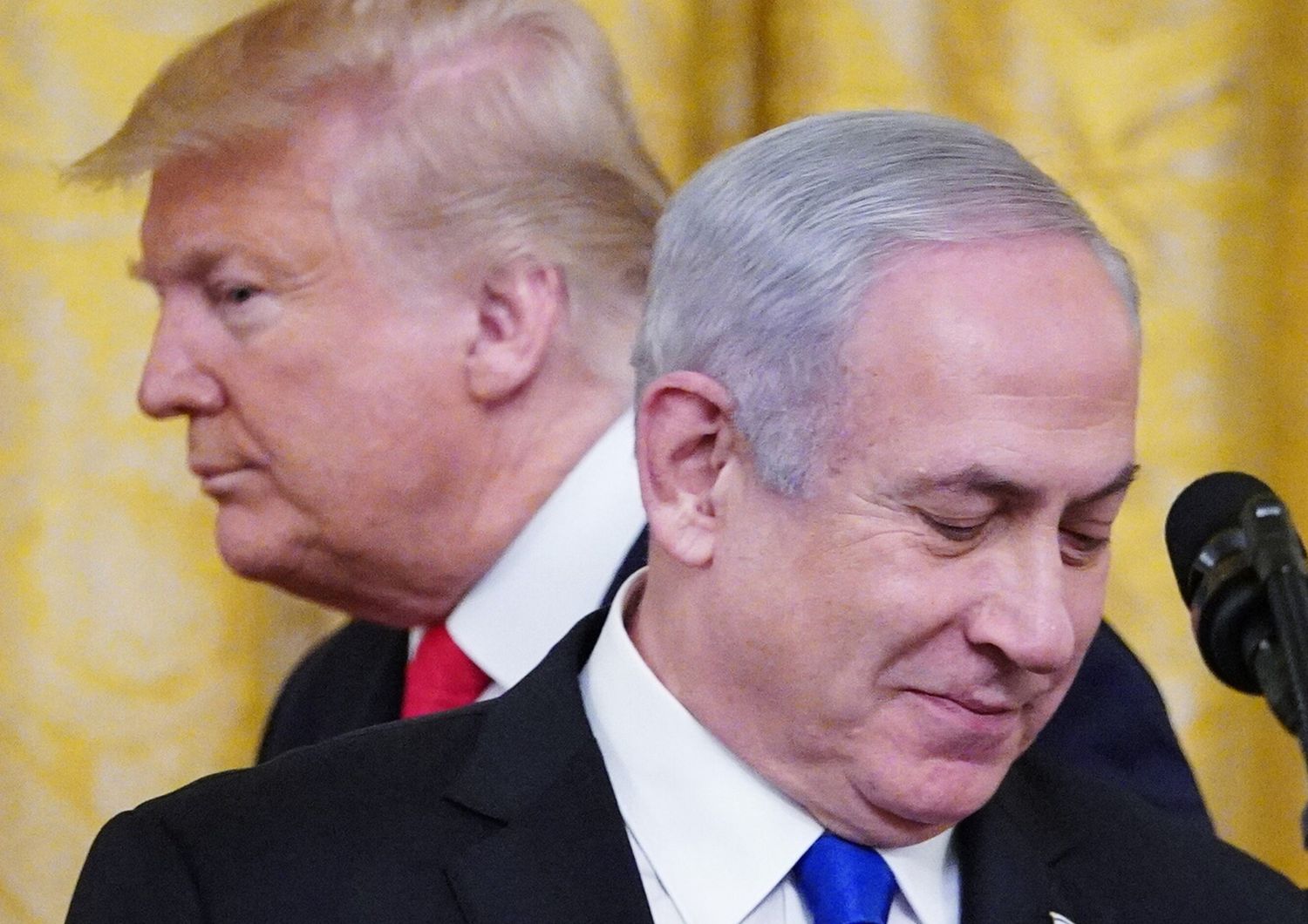Donald Trump e&nbsp;Benjamin&nbsp;Netanyahu