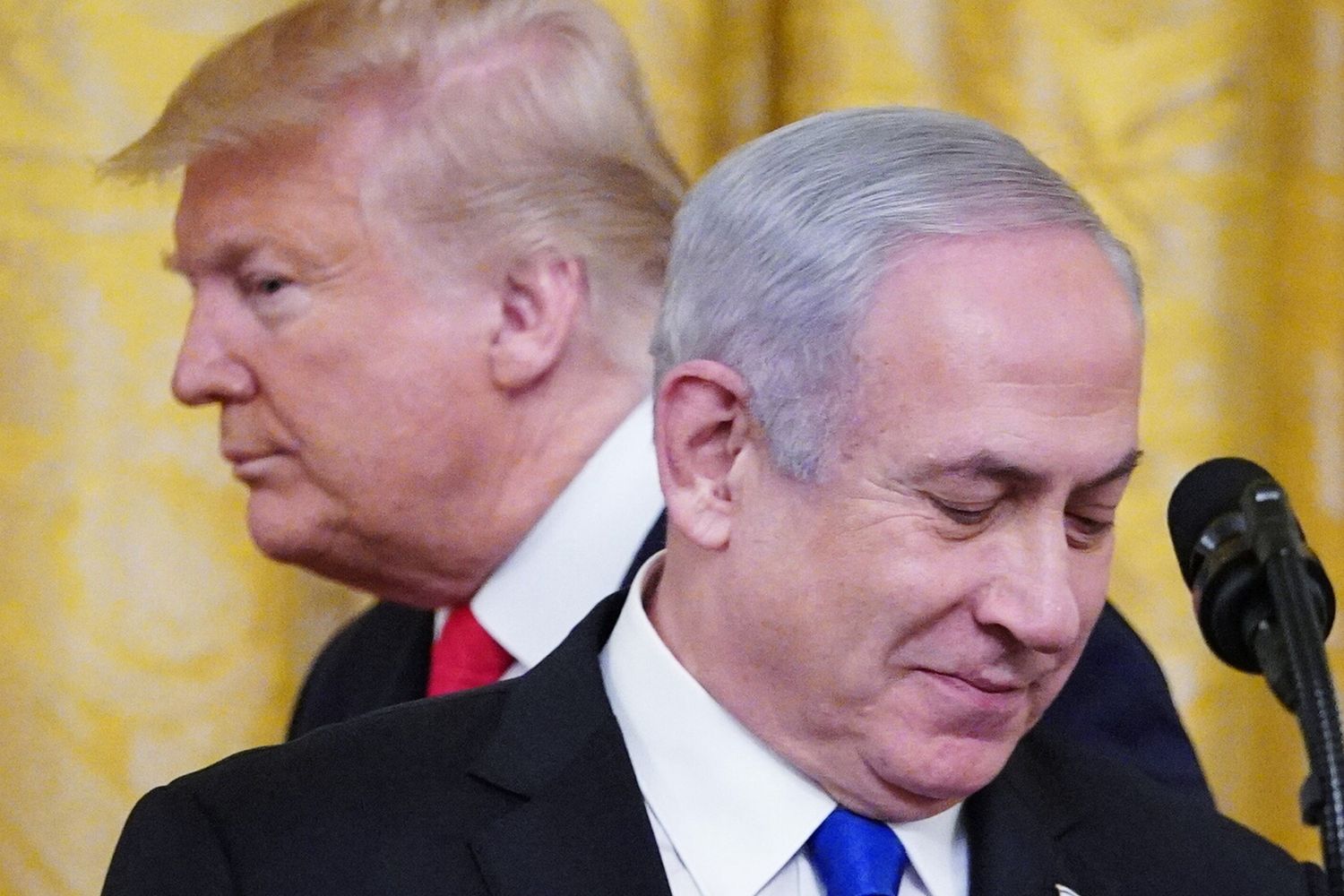 Donald Trump e&nbsp;Benjamin&nbsp;Netanyahu
