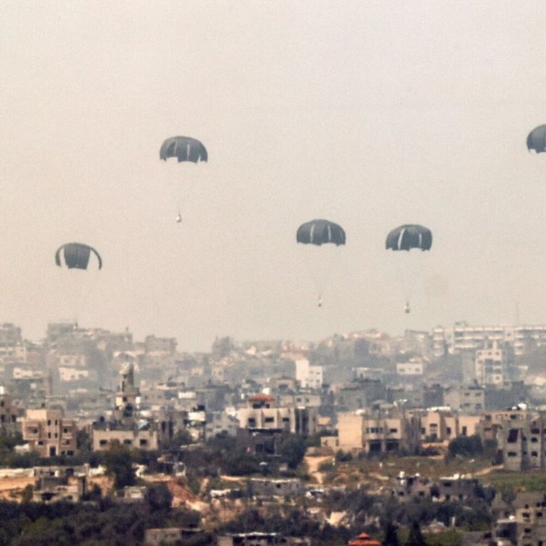Lancio di aiuti aerei su Gaza