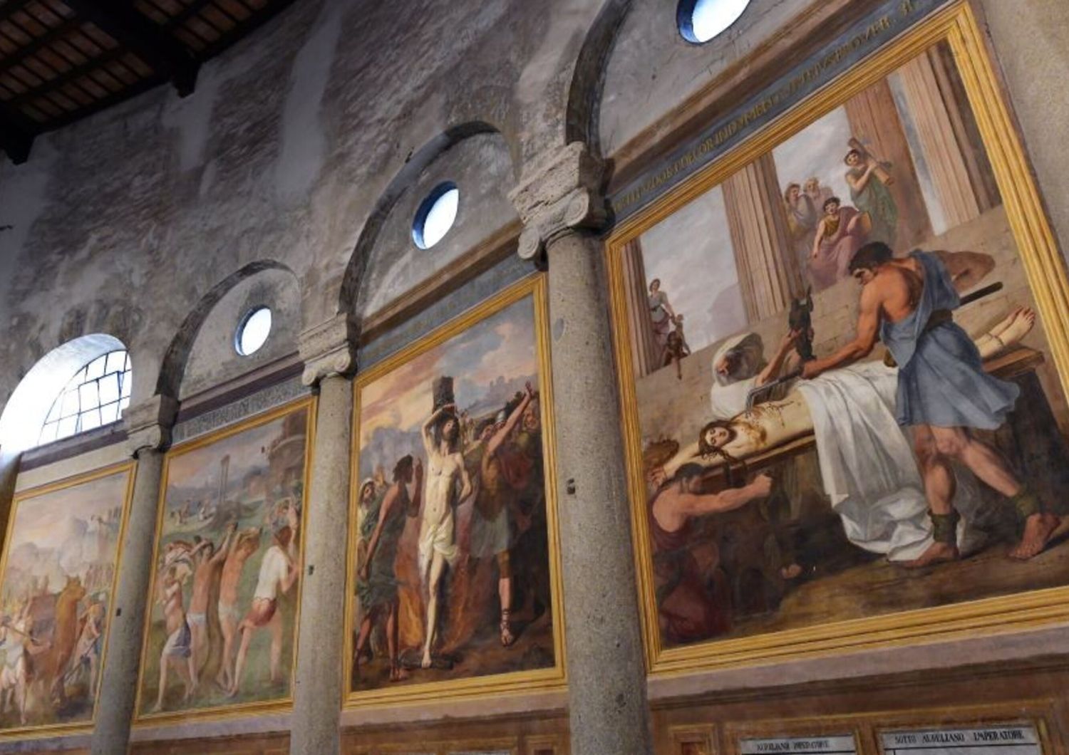 roma celeste santo stefano rotondo architettura del giudizio celio