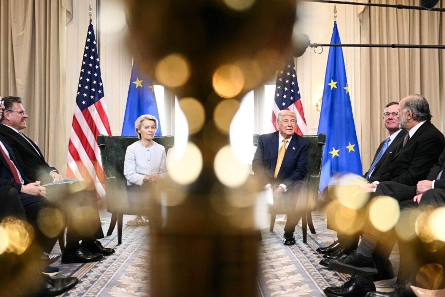 Donald Trump e Ursula von der Leyen