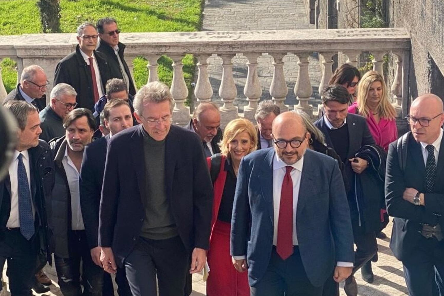 Il ministro della Cultura Gennaro Sangiuliano a Napoli