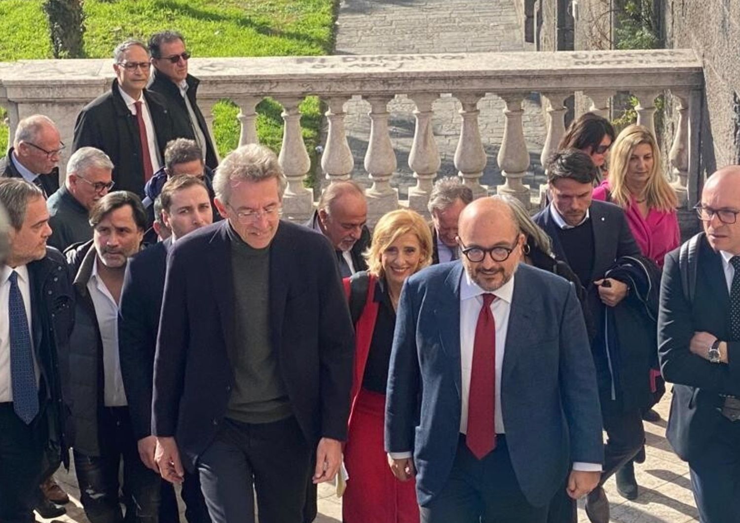 Il ministro della Cultura Gennaro Sangiuliano a Napoli