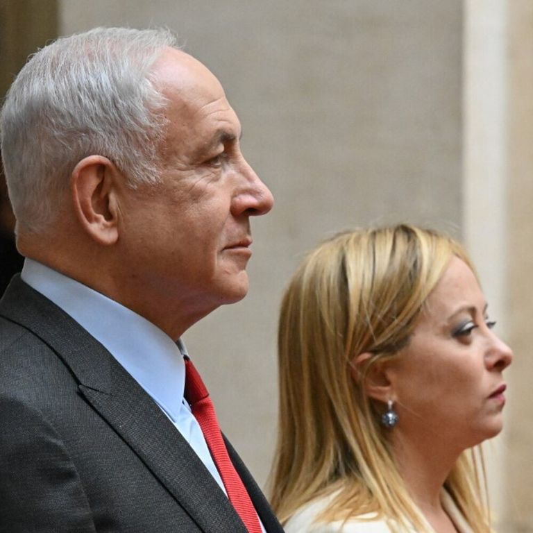 Benjamin Netanyahu e Giorgia Meloni