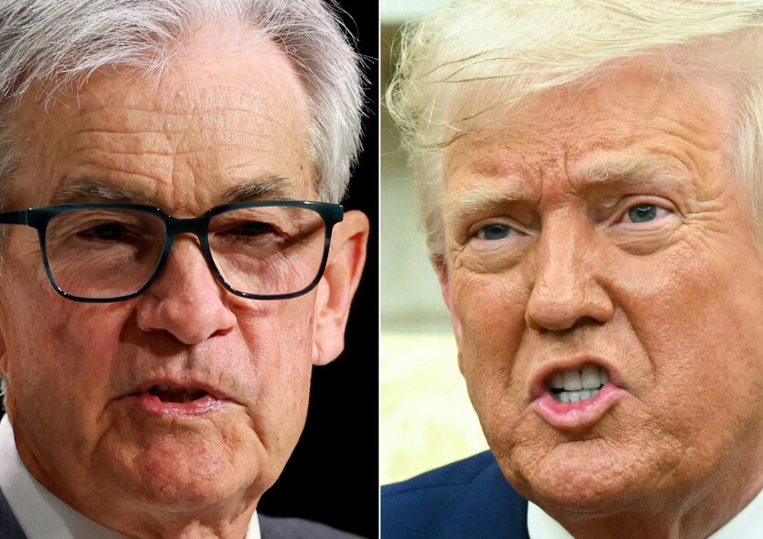 Jerome Powell e Donald Trump