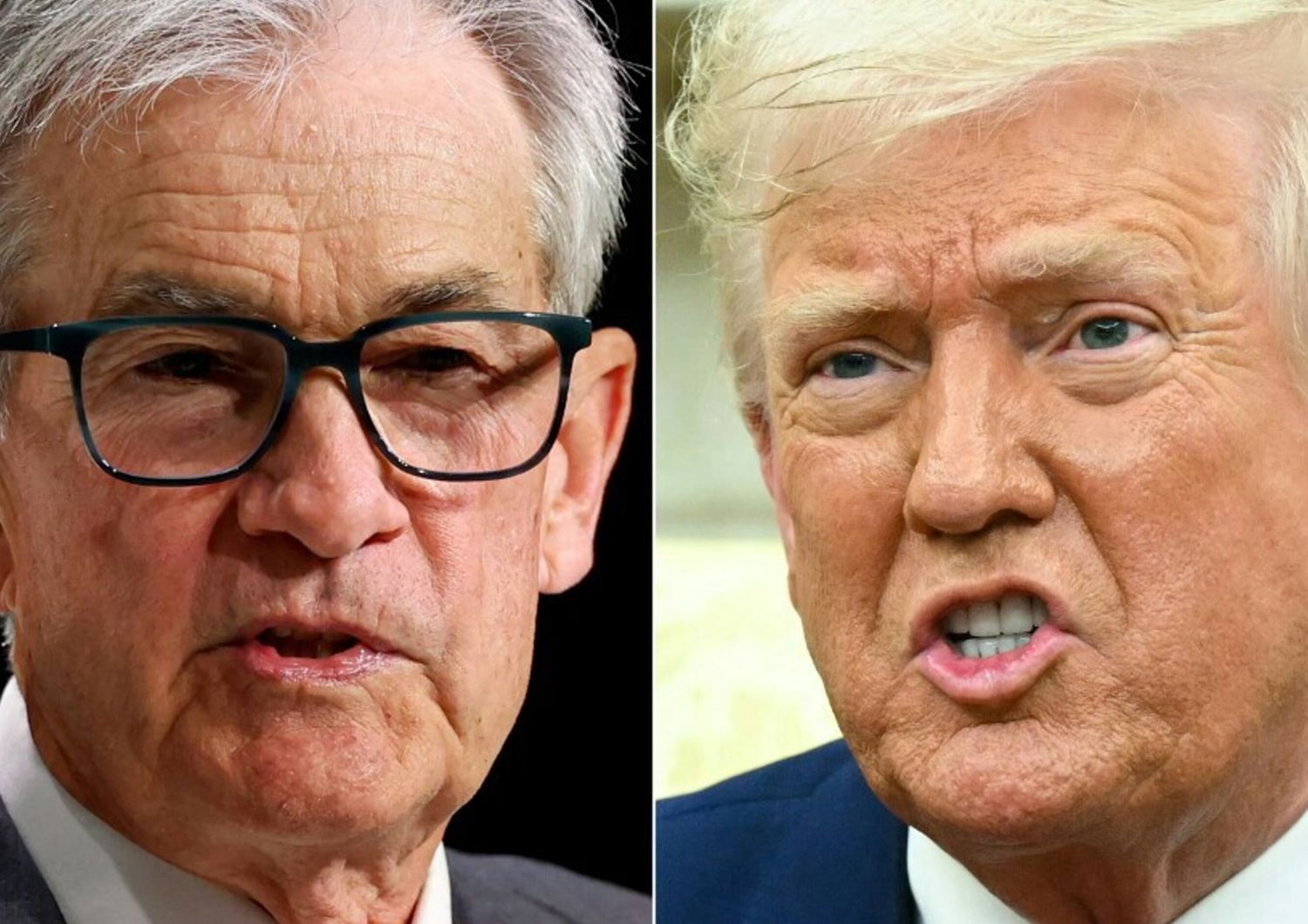 Jerome Powell e Donald Trump