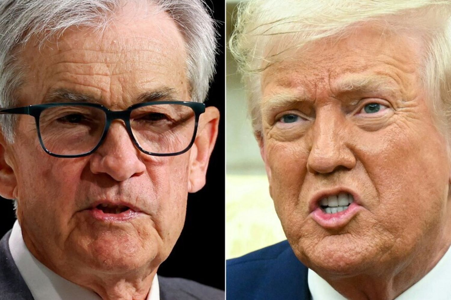 Jerome Powell e Donald Trump