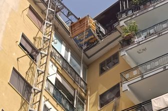 Il luogo dell'incidente a Napoli