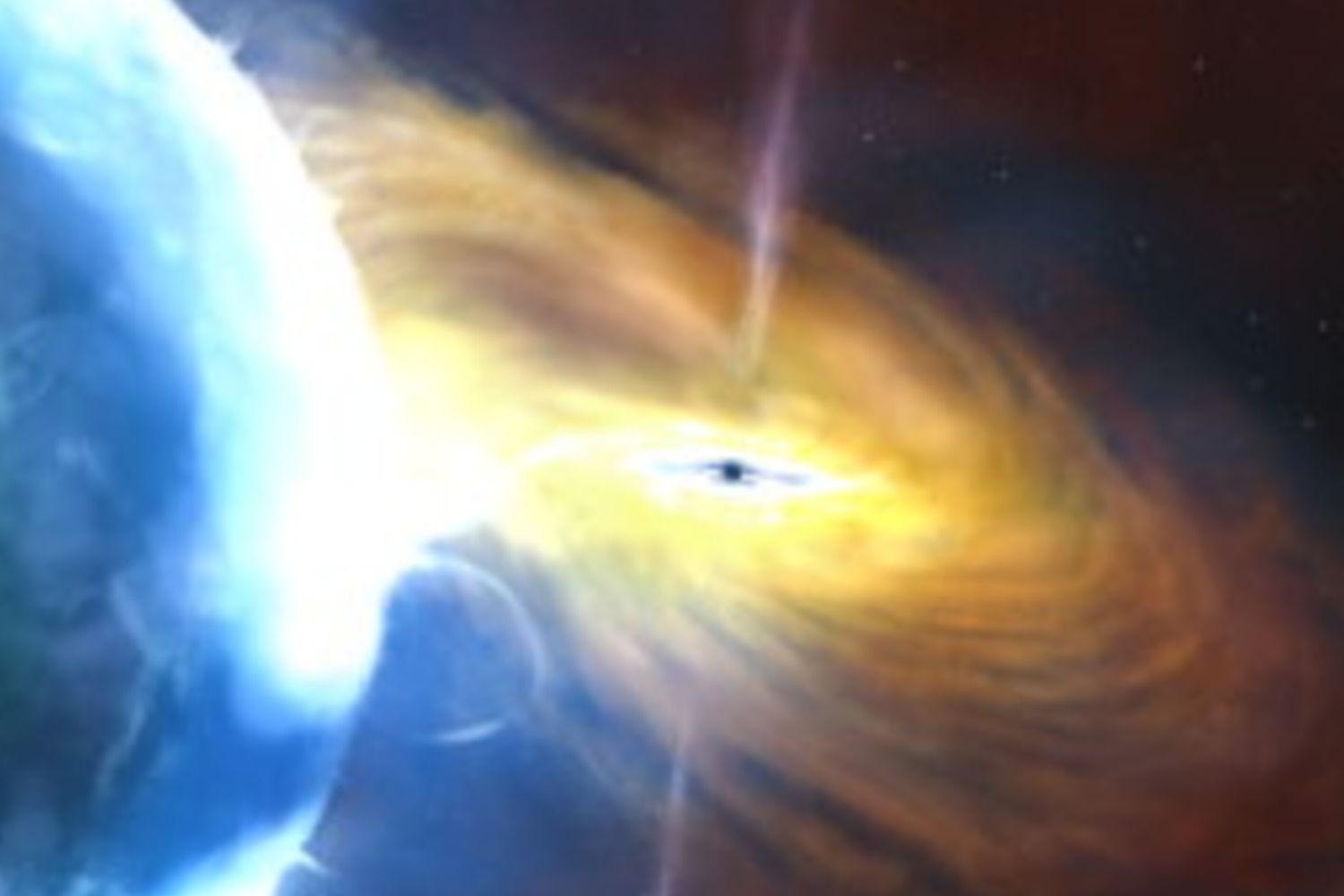 Accrescimento di un buco nero&nbsp;