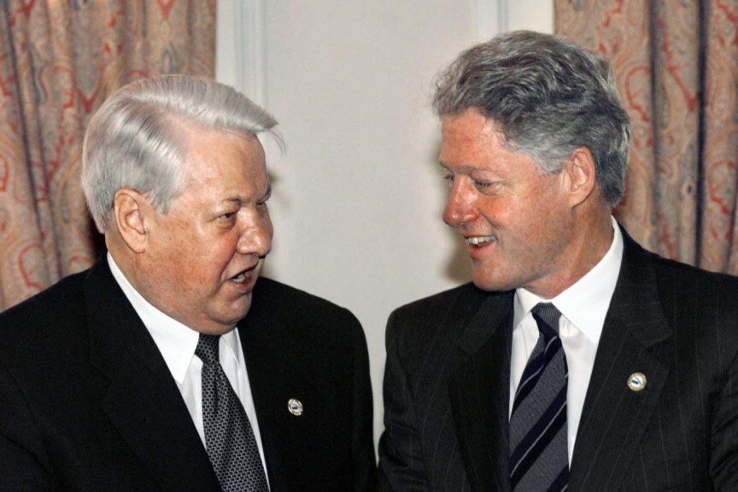 Boris Yeltsin e Bill Clinton