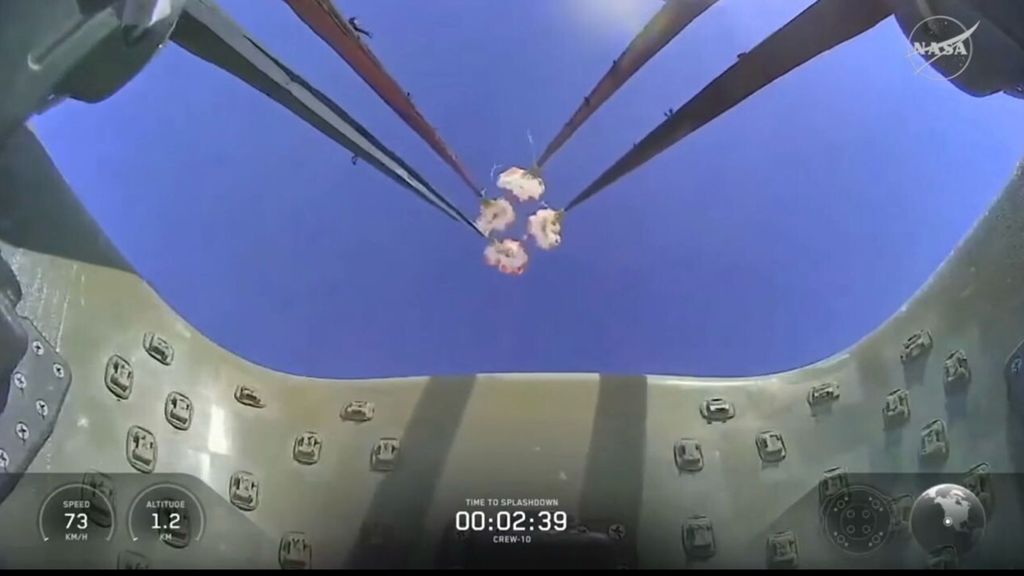 Crew-10 di SpaceX rientra sulla Terra