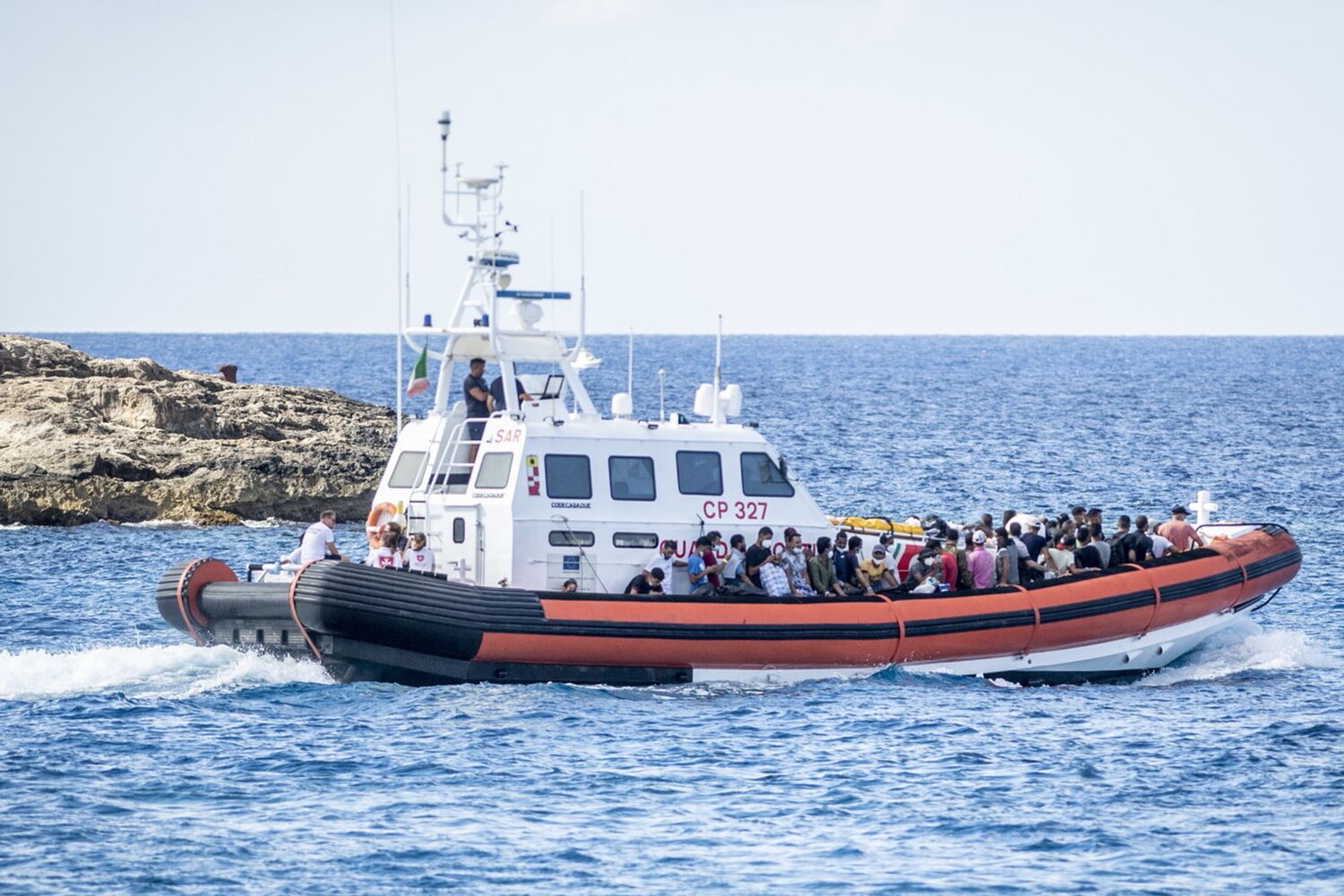 Migranti a Lampedusa