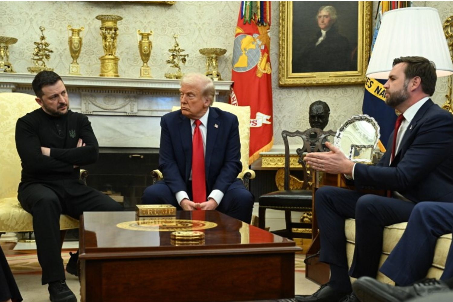 Zelensky, Trump e JD Vance