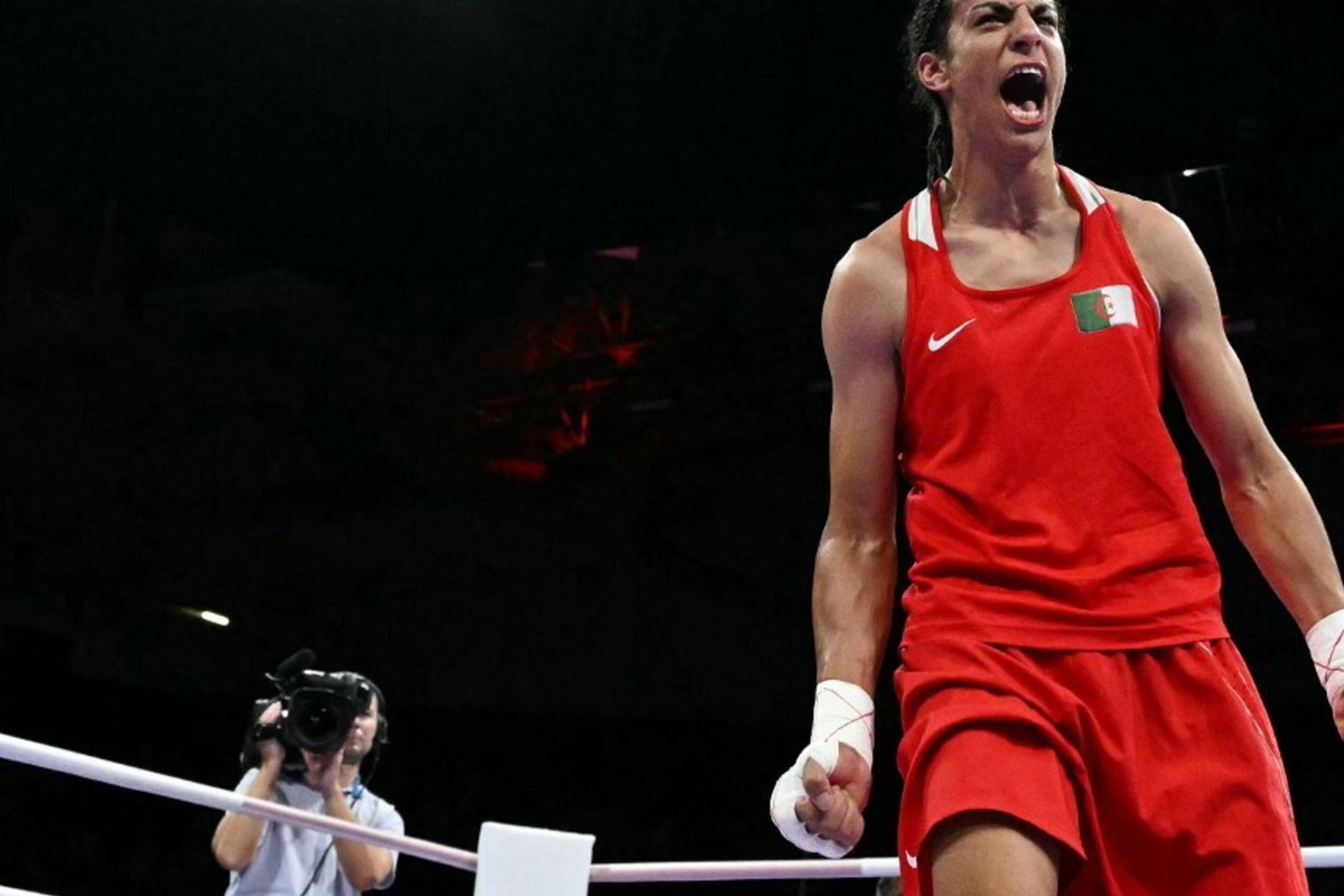 La pugile algerina Imane Khelif