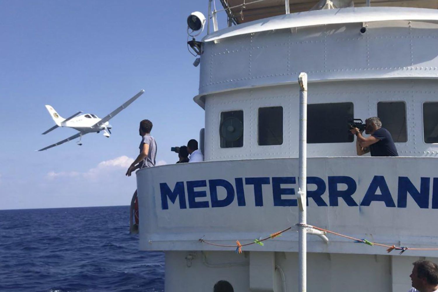 La nave della Ong Mediterranea
