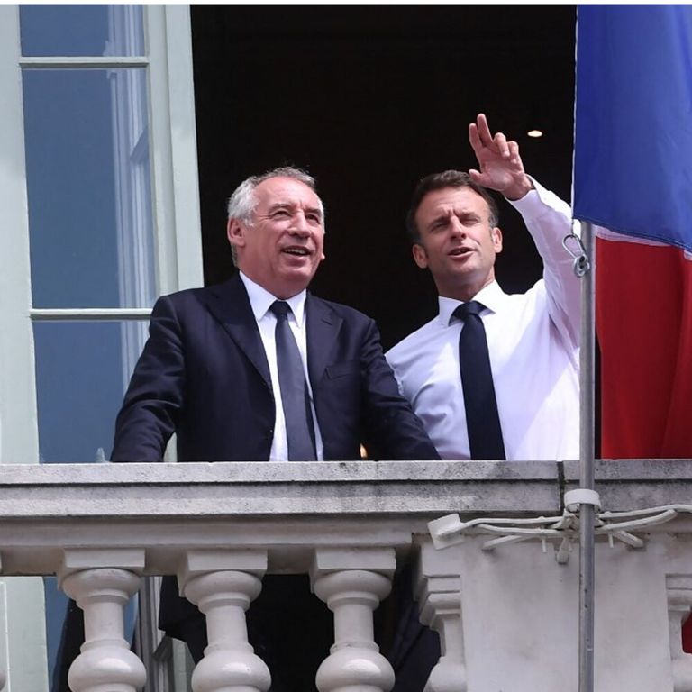 Francois Bayrou e Macron