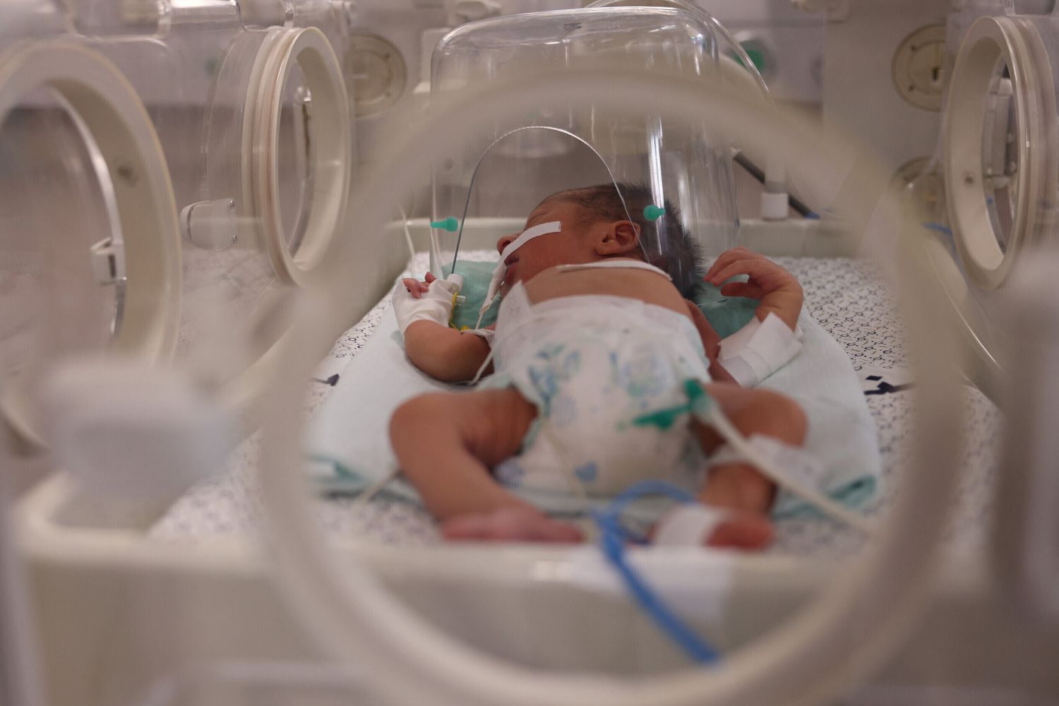 Neonati all'ospedale di Al-Shifa