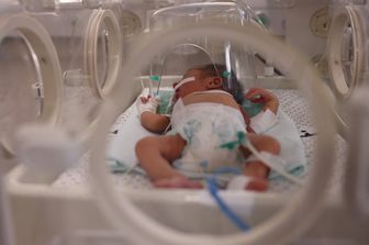 Neonati all'ospedale di Al-Shifa