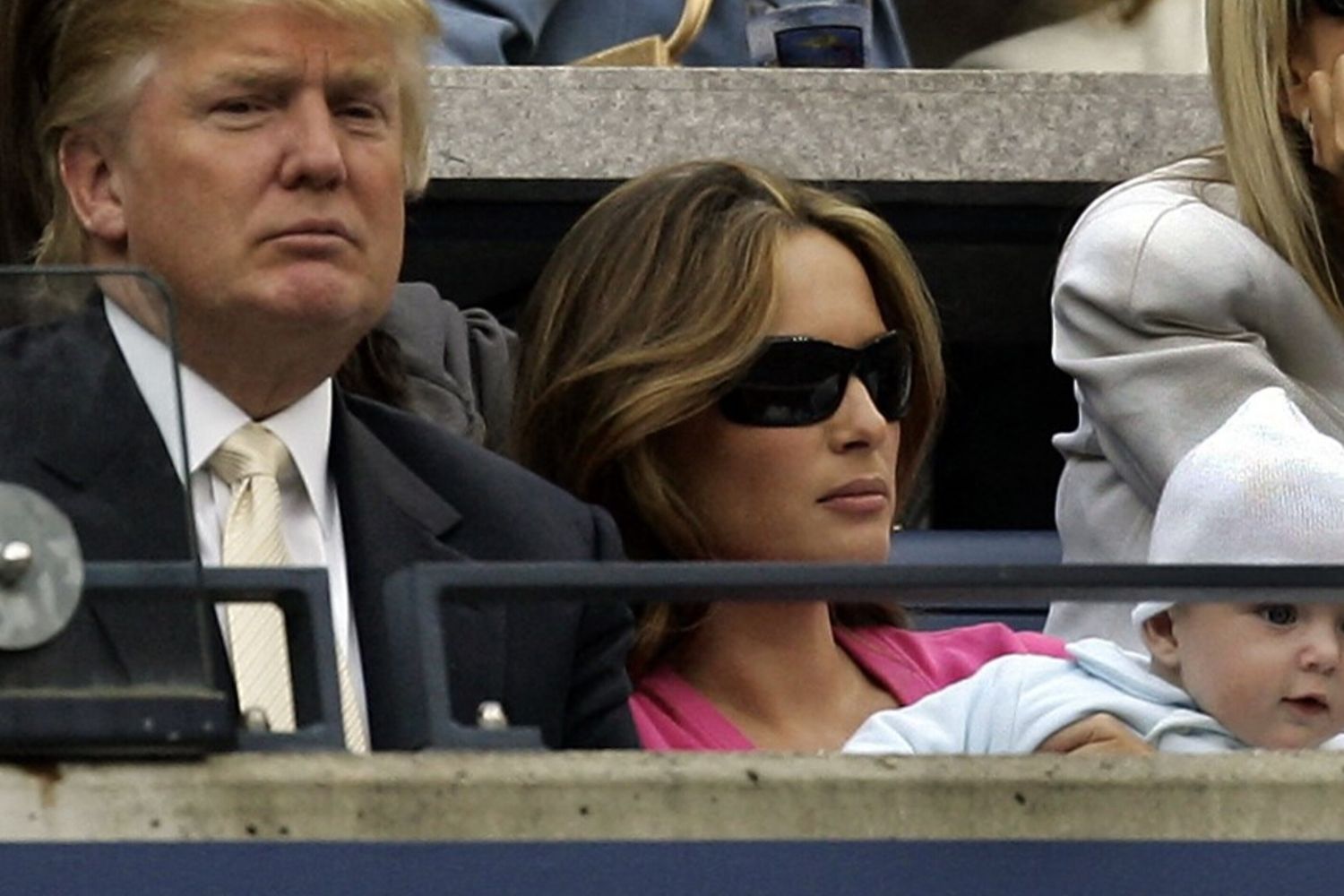 Trump con Melania a Flushing Meadows
