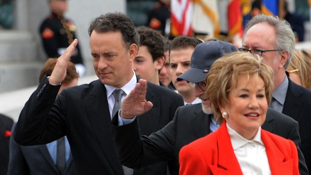 Tom Hanks al National WWII Memorial di Washington