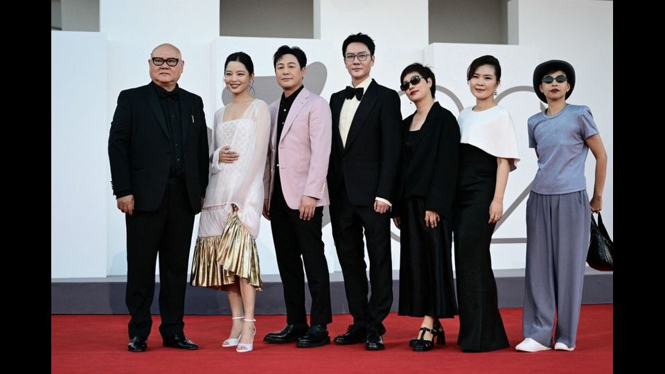 Il regista Cai Shangjun e gli attori cinesi Xin Zhilei,  Zhang Songwen, Feng Shaofeng