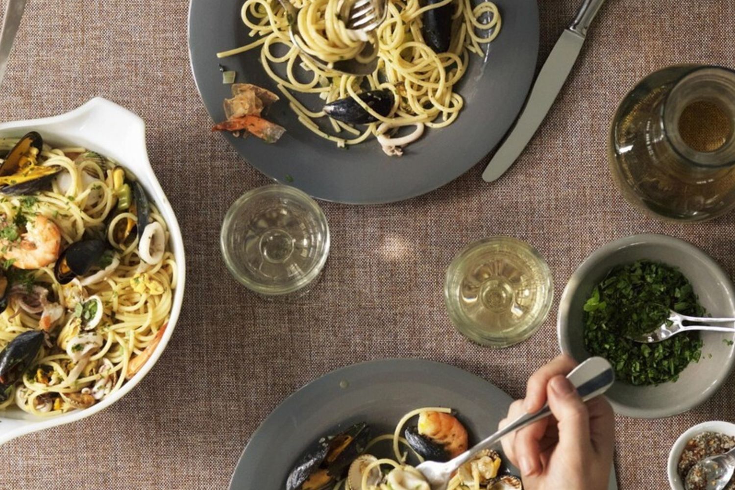 cibo in tavola spaghetti (agf)