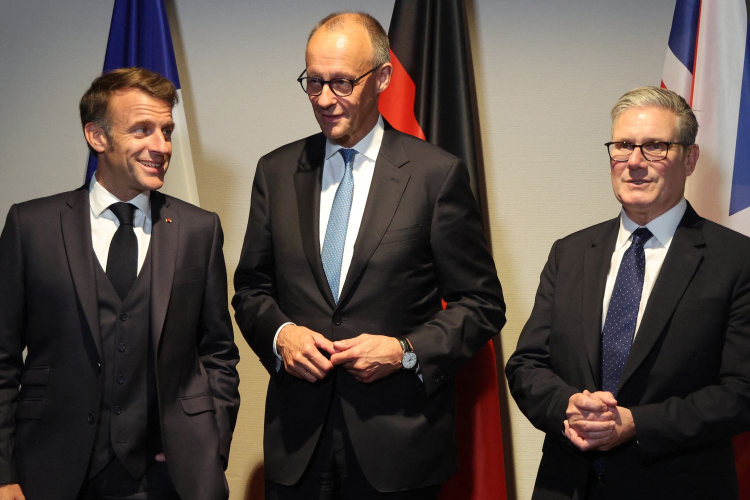 Macron, Merz e Starmer