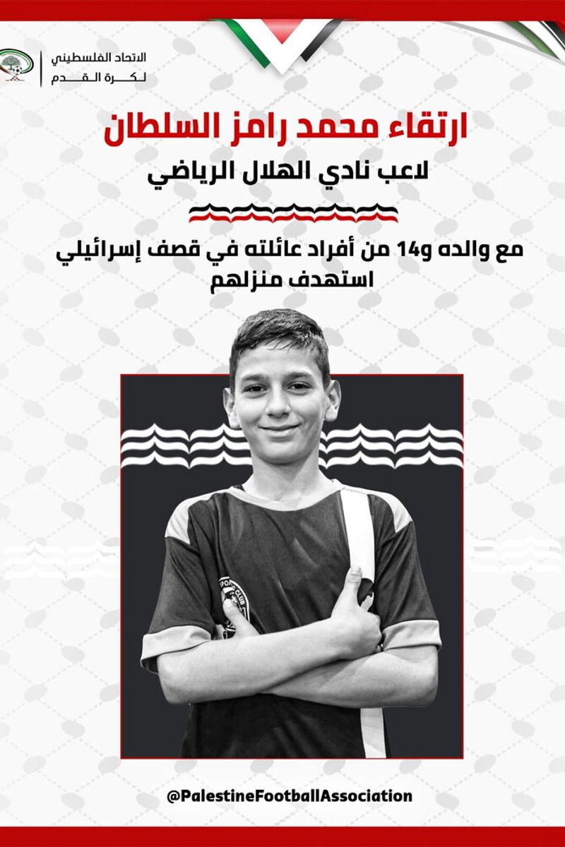 Giovane promessa del calcio palestinese uccisa in un attentato