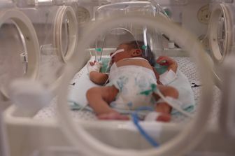 Neonati all'ospedale di Al-Shifa