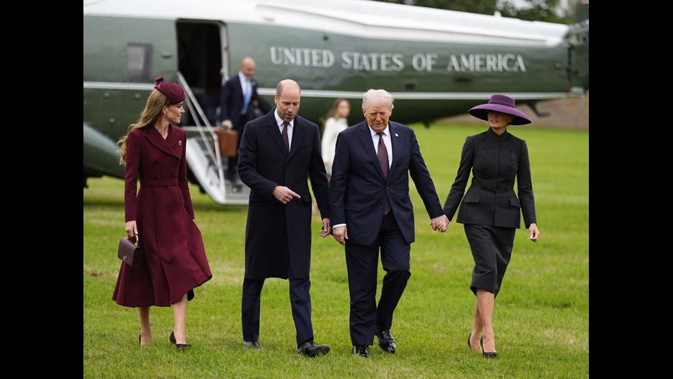 La visita di Trump in Inghilterra